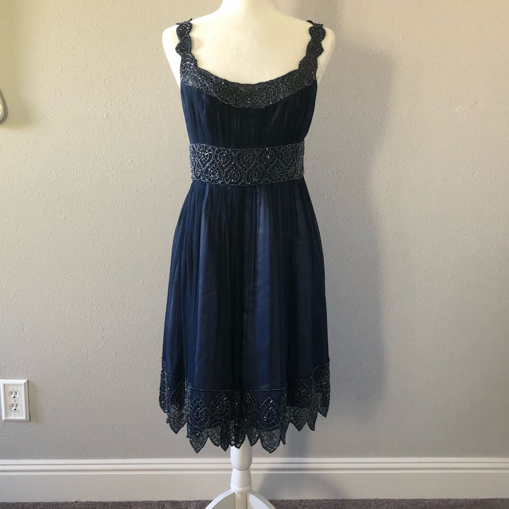 Gorgeous evening dress with beadwork.